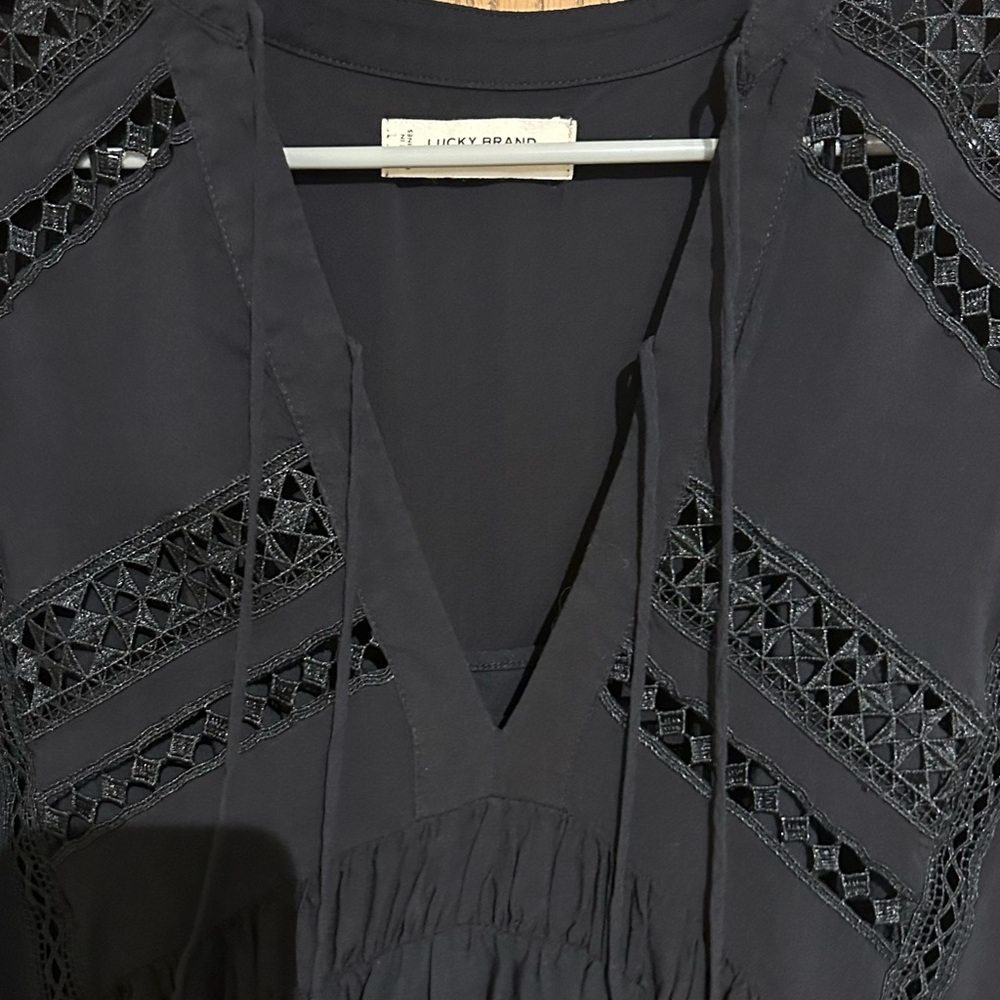 Lucky Brand Black Lace Mini Dress - Picture 8 of 9